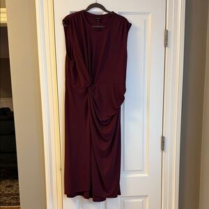 Banana Republic Deep Burgundy Midi Dress